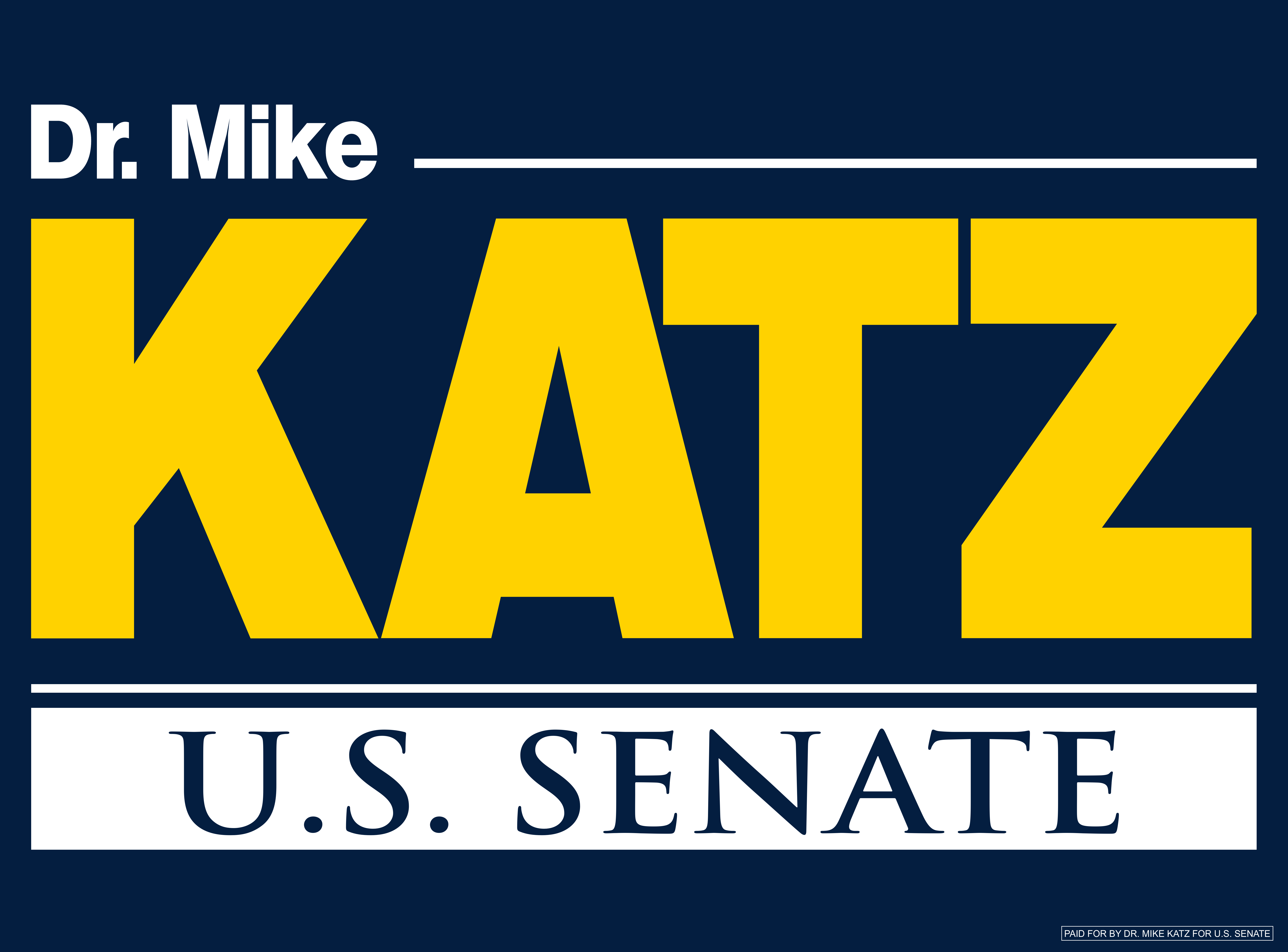 Dr. Mike Katz — U.S. Senate