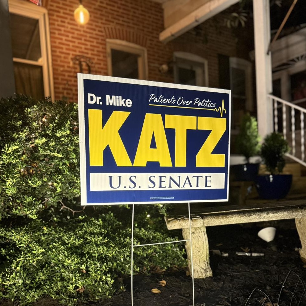 Dr. Mike Katz for U.S. Senate yard sign
